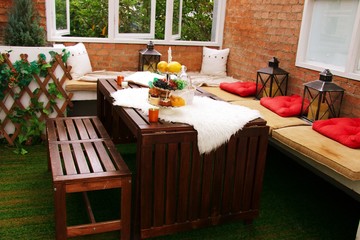 Conservatory room on the roof top