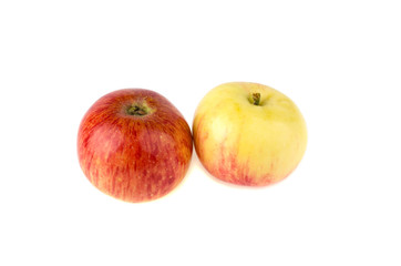 Apple on white background