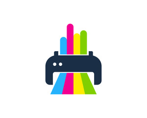 Print Paint Icon Logo Design Element