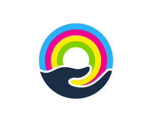 Paint Care Icon Logo Design Element