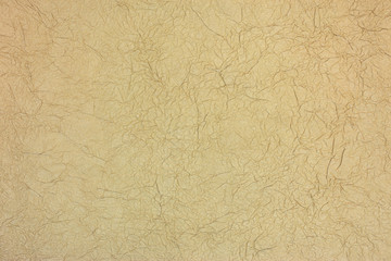 handmade brown crumpled artistic paper textured background