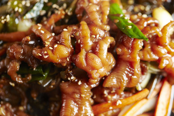 hot and spicy chicken feet