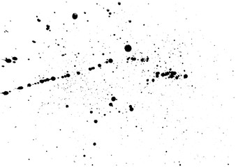 Fototapeta premium Splashes of black ink. Abstraction