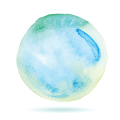 Art of watercolor stains of paint