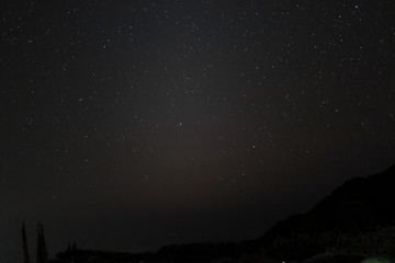 Beautiful scenery of zodiacal light star on night sky