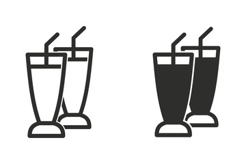 Cocktail vector icon.