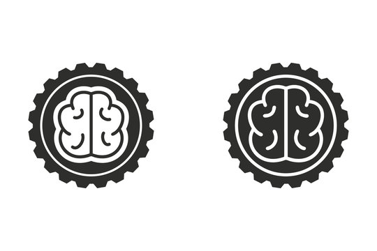 Brain vector icon.