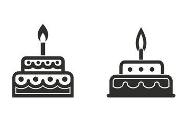 Cake vector icon.