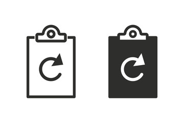 Clipboard vector icon.