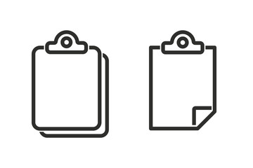 Clipboard vector icon.