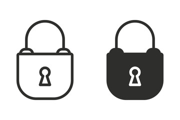Lock vector icon.