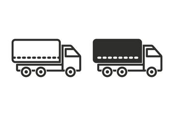Fototapeta premium Truck vector icon.