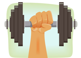 Muscles Hand Lift Weights