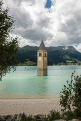 Kirchturm im Reschensee