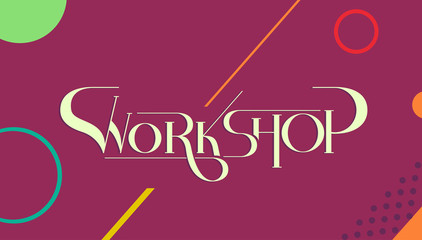 Lettering Workshop Design Background