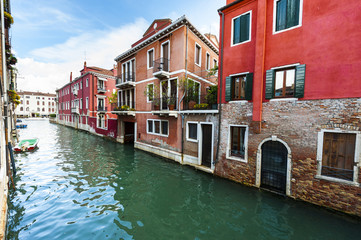 Fototapeta na wymiar Canal is the street in Venice