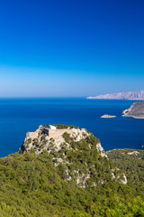 Burgruine Monolithos, Rhodos, Griechenland