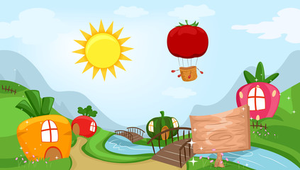 Fruits Veggies Houses