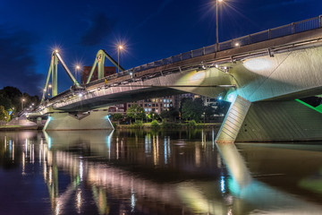 The Eiserner Steg bridge in Frankfurt Am Main 