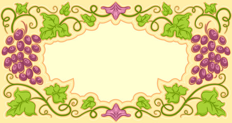 Ornate Frame Grape Vine