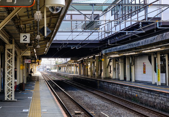 Railway station in Tokyo, Japan