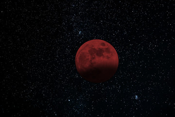 Lunar Eclipse. blood moon
