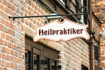 Obraz premium Schild 275 - Heilpraktiker