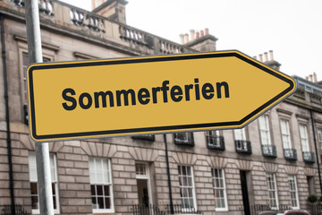 Obraz premium Schild 238 - Sommerferien