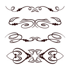 Vector graphic design elements set.