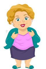 Senior Girl Dressing Up