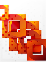 Vector square template background