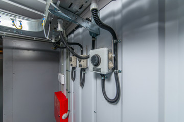 Automatic temperature controllers on the wall