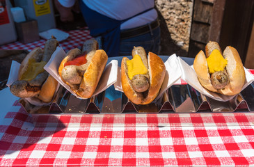 hot dog at Zugspitze view point