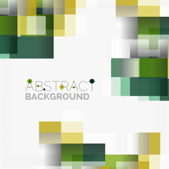 Abstract blocks template design background, simple geometric shapes on white, straight lines and rectangles