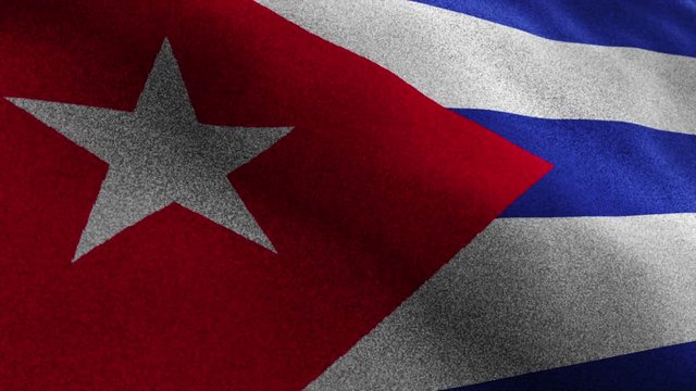 CUBA, Textile Carpet Background, Animation, Rendering, Loop, 4k
