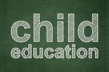 Obraz premium Studying concept: Child Education on chalkboard background