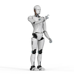 robot hand pointing