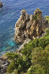 Ionian Sea near Palaiokastritsa. Greece