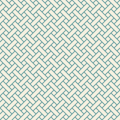 Vector retro geometric seamless pattern. Green vintage background