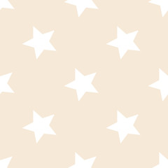 Obraz premium Stars pattern. Seamless vector illustration. Retro, vintage background 