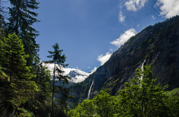 View on Lauterbrunnen valley, Swiss Alps, Switzerland