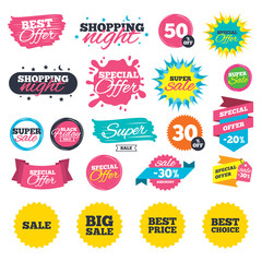 Sale icons. Best choice, price symbols.