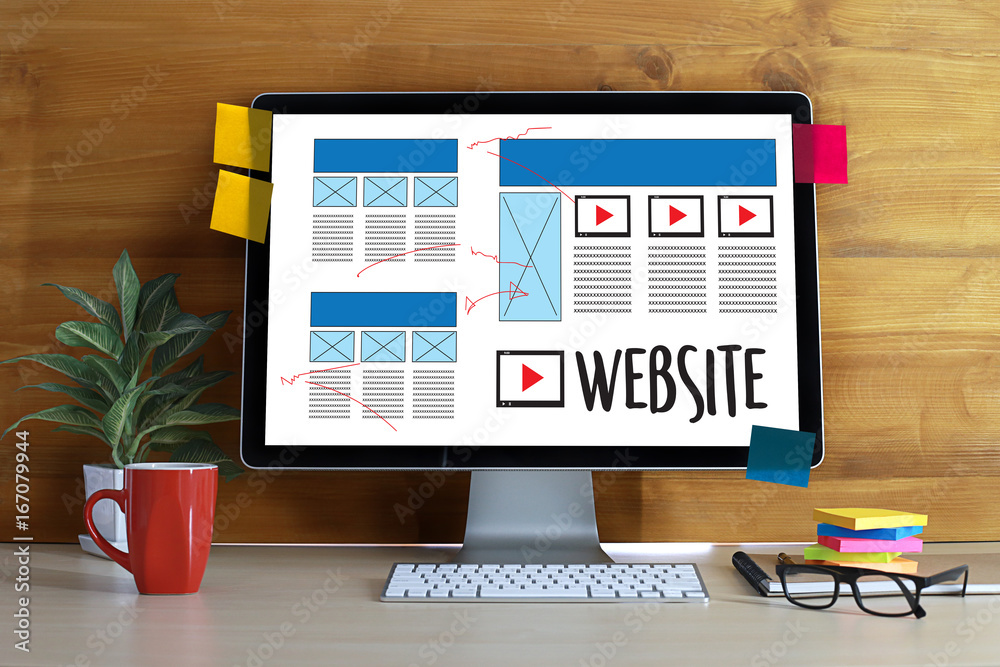Poster web design layout sketch drawing software media www and graphic layout website development project