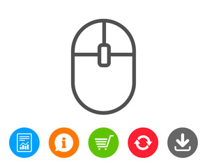 Fototapeta premium Ð¡omputer Mouse icon. Internet surf device sign.