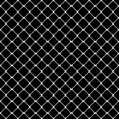 Seamless abstract monochrome square pattern - vector background design from diagonal rounded squares