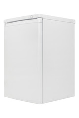 White refrigerator isolated on white background