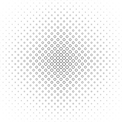 Black and white square pattern - geometrical halftone abstract vector background design