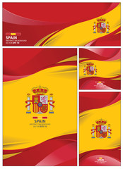Abstract Spain Flag Background