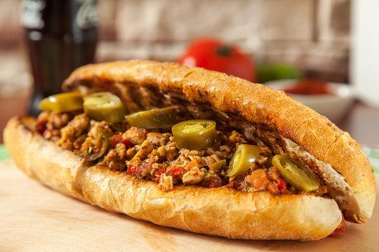 Meat beef tantuni is a kind of traditional turkish kebap