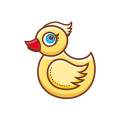 Yellow duck. Children's toy. 